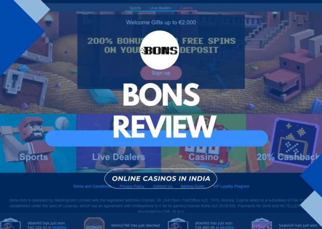 Bons Casino Analysis for India Users
