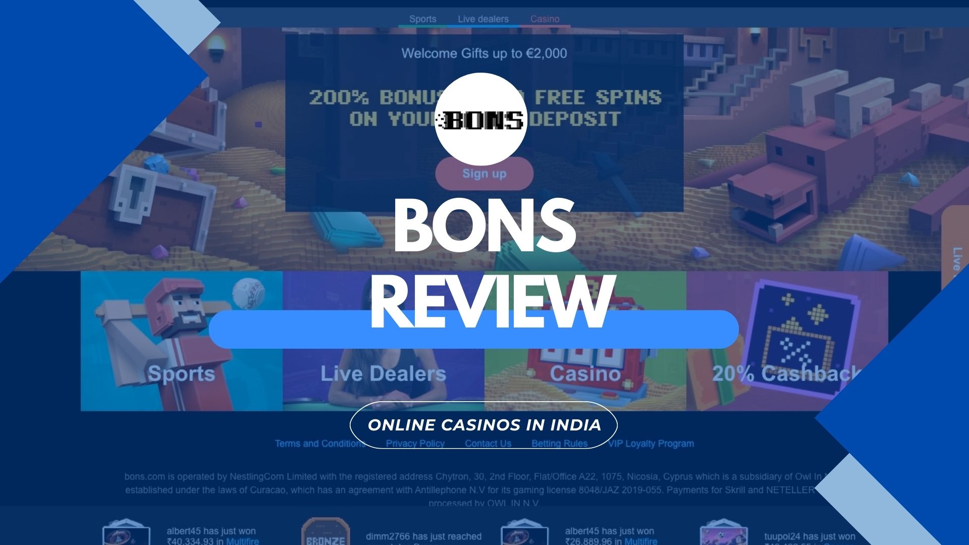 Bons Casino Analysis for India Users