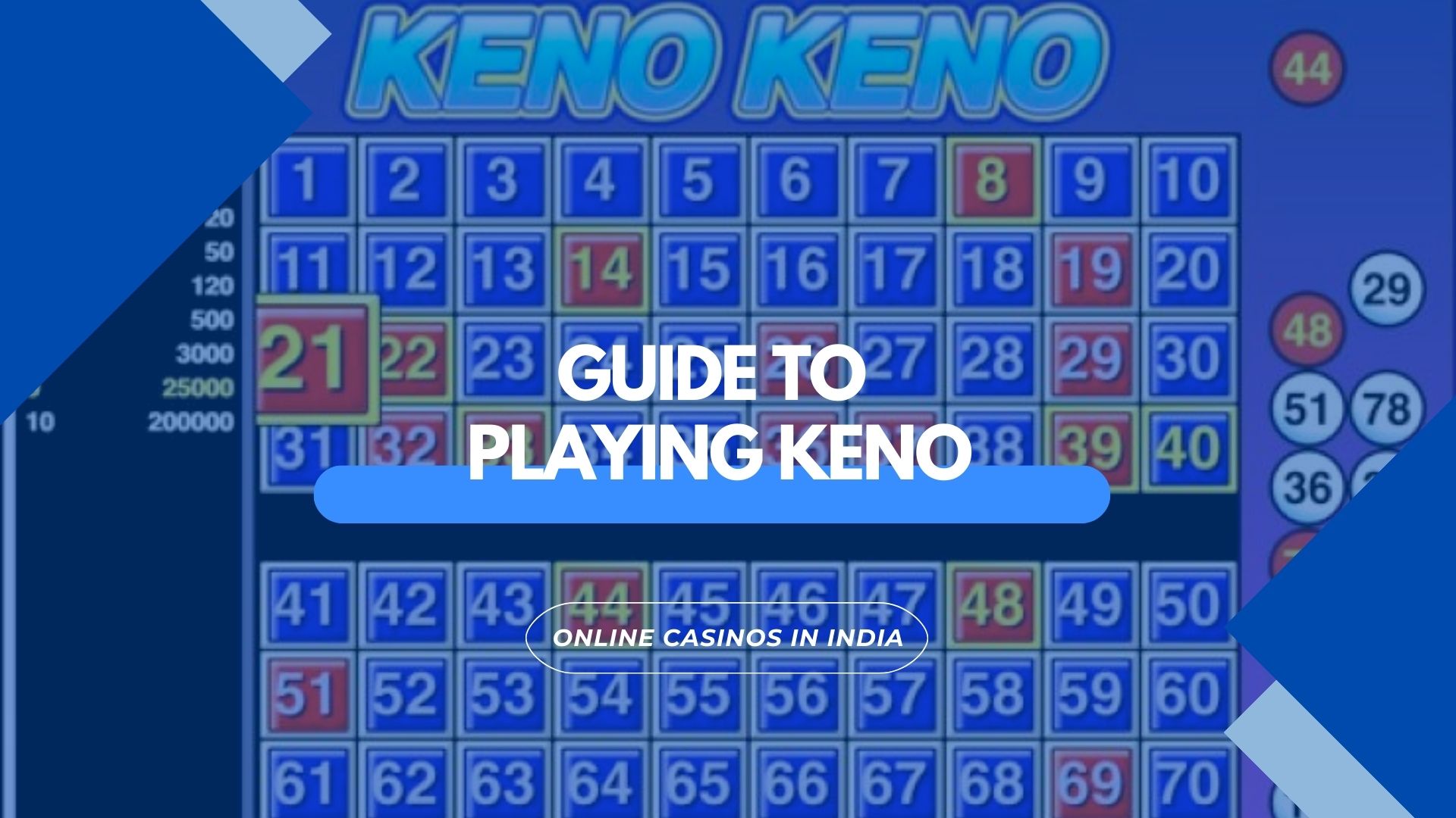 Simple Guide to Getting Started Playing Keno